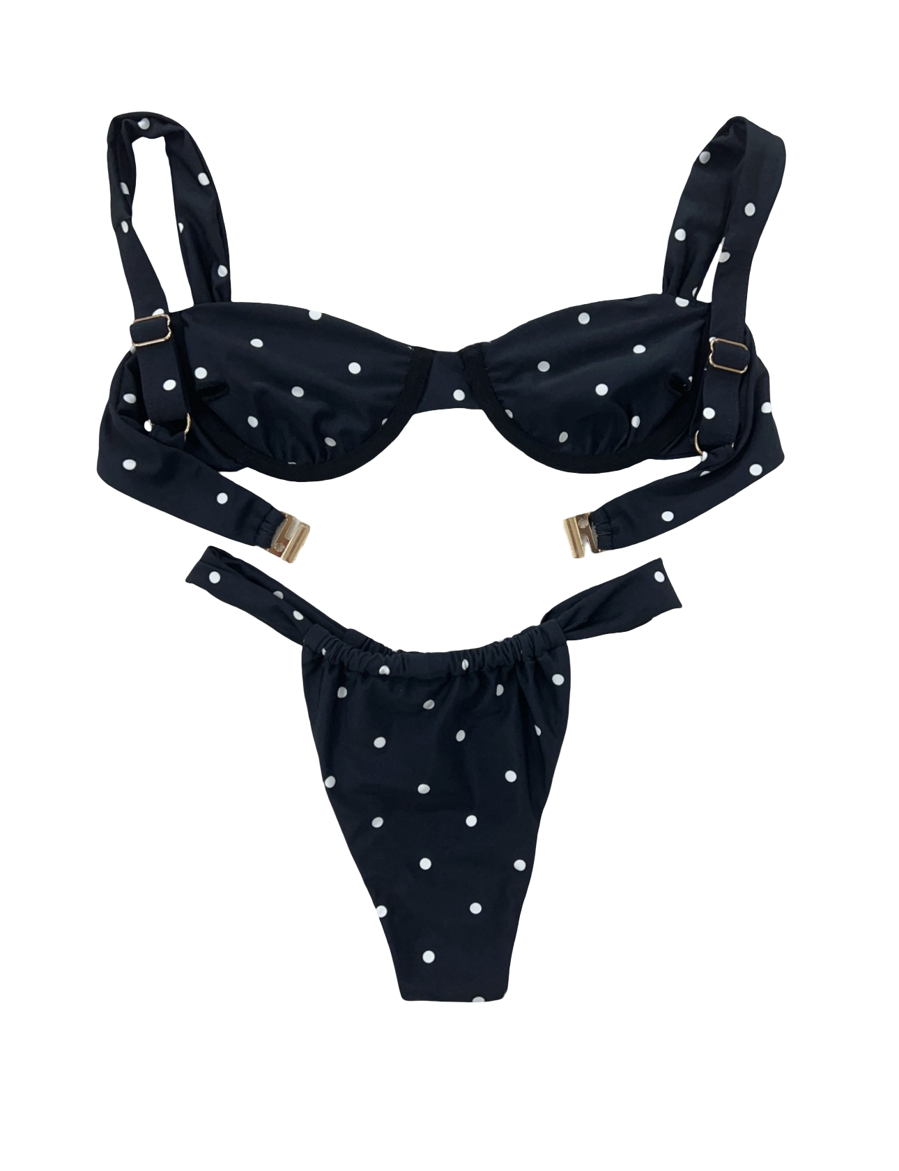 Classy polka dot bikini set