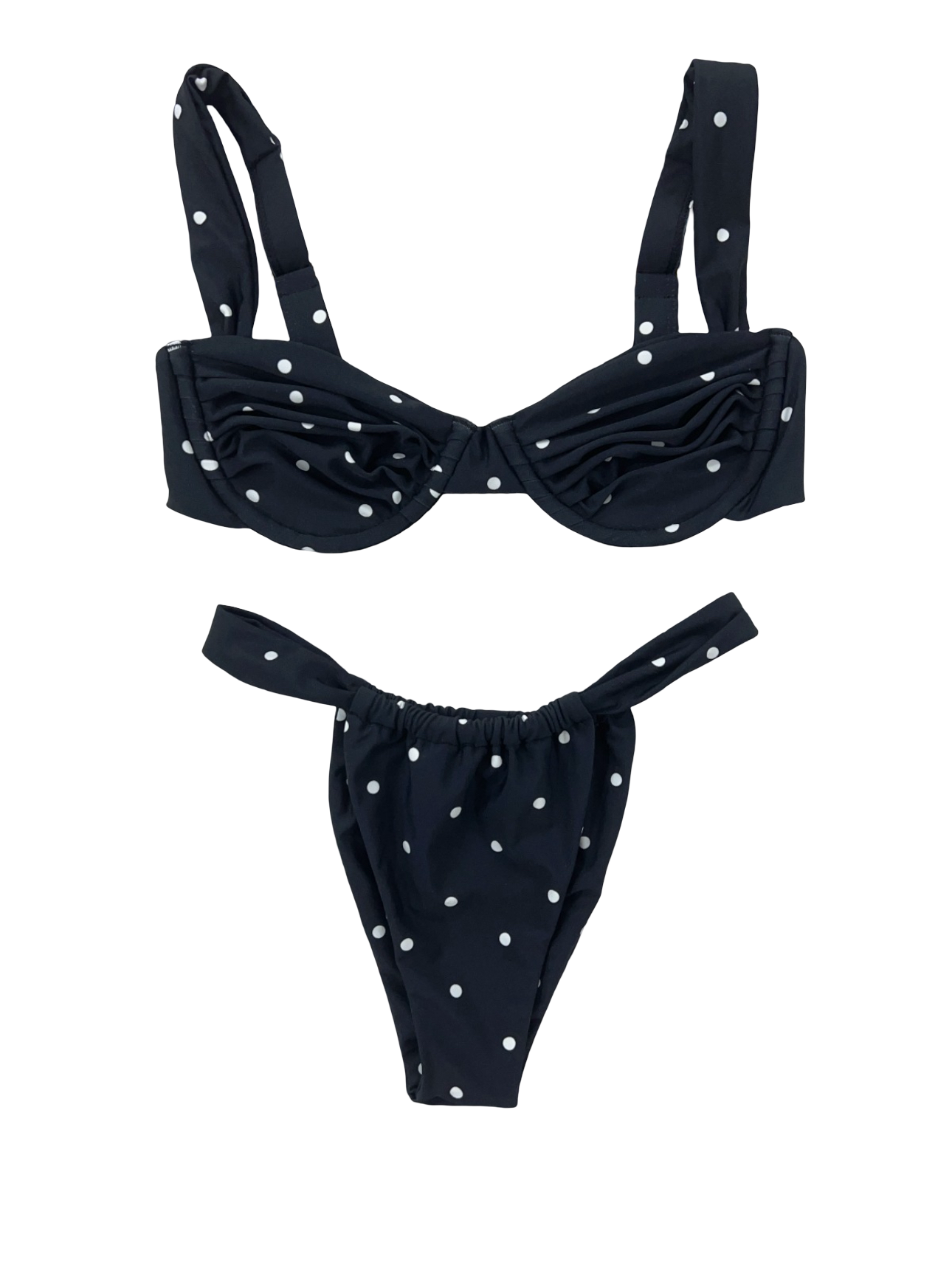 Classy polka dot bikini set